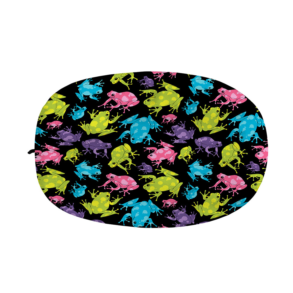 Colorful Frog Pattern Print Car Side Mirror Covers