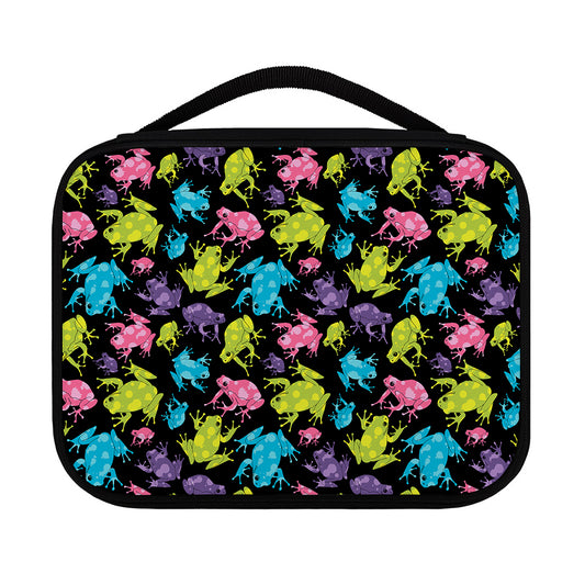 Colorful Frog Pattern Print Classic Bible Case