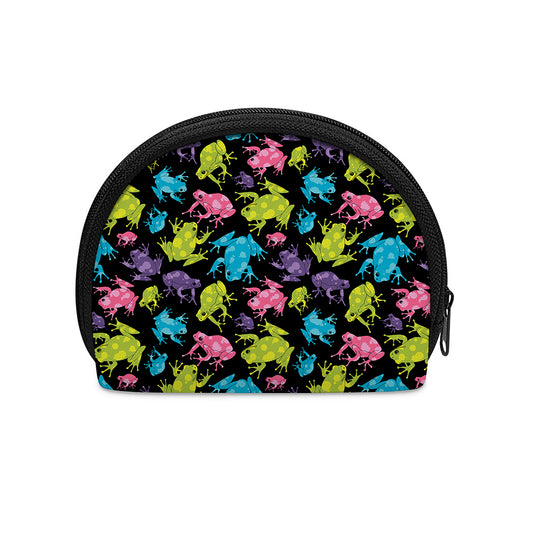 Colorful Frog Pattern Print Coin Purse
