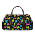 Colorful Frog Pattern Print Duffel Bag