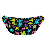 Colorful Frog Pattern Print Fanny Pack