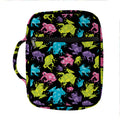 Colorful Frog Pattern Print Front Pocket Bible Bag