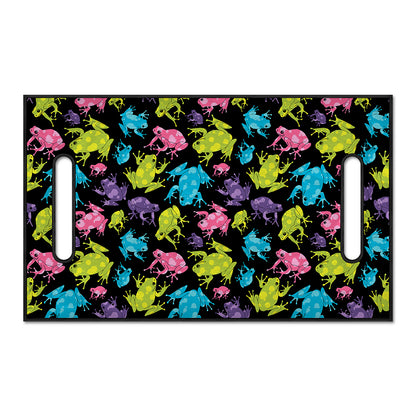 Colorful Frog Pattern Print Golf Cart Seat Cover