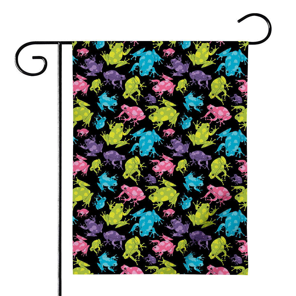 Colorful Frog Pattern Print House Flag