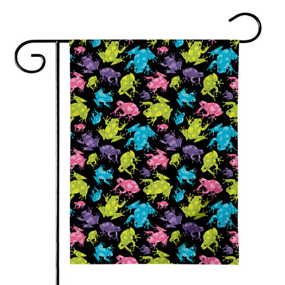 Colorful Frog Pattern Print House Flag