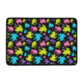 Colorful Frog Pattern Print Kitchen Mat
