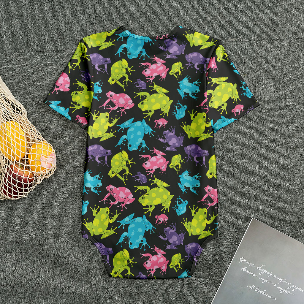 Colorful Frog Pattern Print Men's Bodysuit
