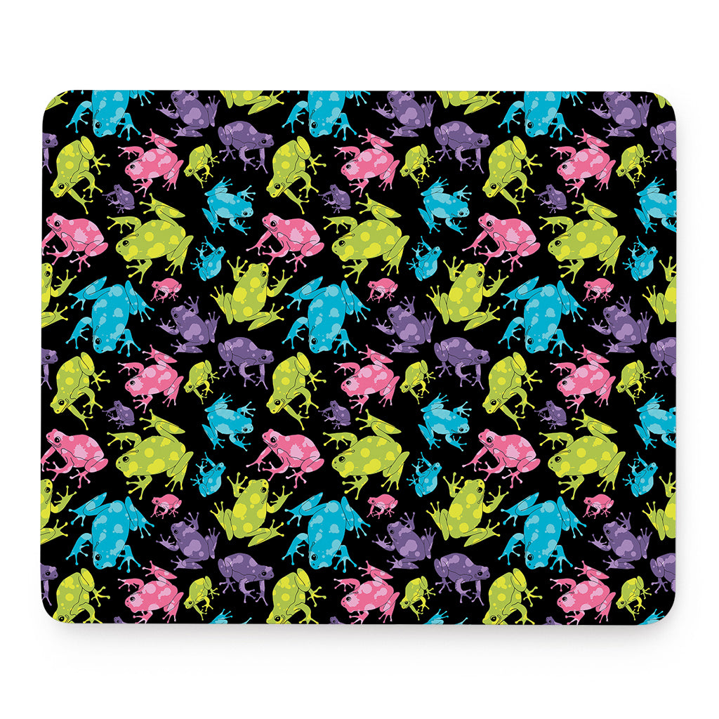 Colorful Frog Pattern Print Mouse Pad