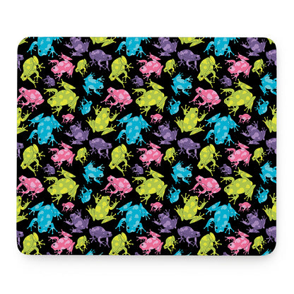 Colorful Frog Pattern Print Mouse Pad