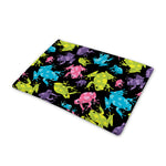 Colorful Frog Pattern Print Pet Cooling Mat Cover