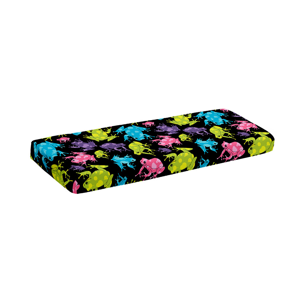Colorful Frog Pattern Print Piano Keyboard Cover