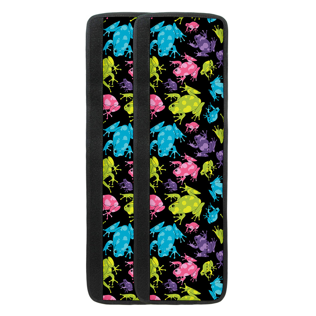 Colorful Frog Pattern Print Refrigerator Handle Covers