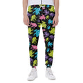 Colorful Frog Pattern Print Joggers