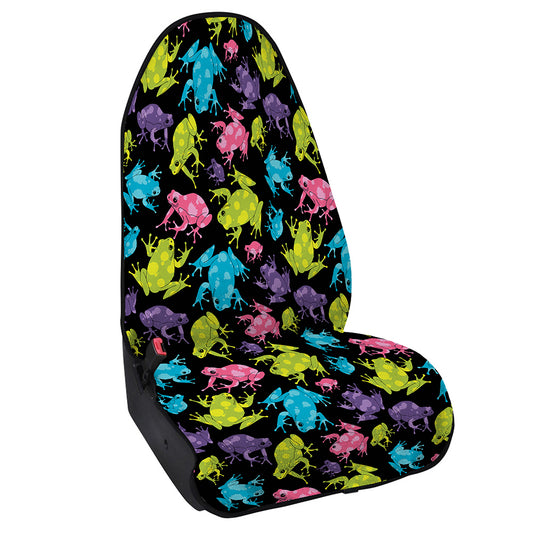 Colorful Frog Pattern Print Waterproof Car Seat Cover