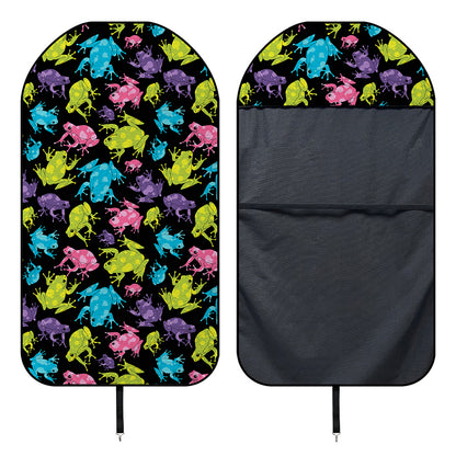 Colorful Frog Pattern Print Waterproof Car Seat Cover