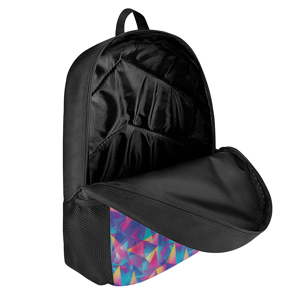 Colorful Geometric Mosaic Print 17 Inch Backpack