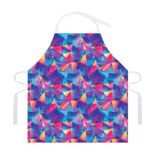 Colorful Geometric Mosaic Print Adjustable Apron