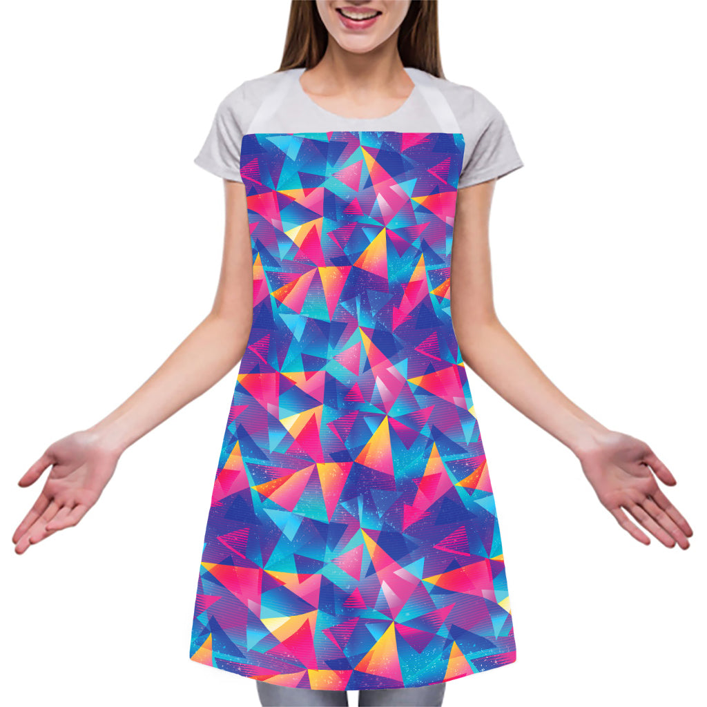 Colorful Geometric Mosaic Print Adjustable Apron