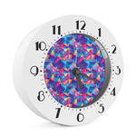 Colorful Geometric Mosaic Print Alarm Clock