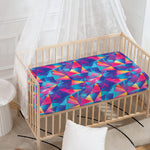 Colorful Geometric Mosaic Print Baby Crib Sheet