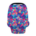 Colorful Geometric Mosaic Print Baby Seat Cover
