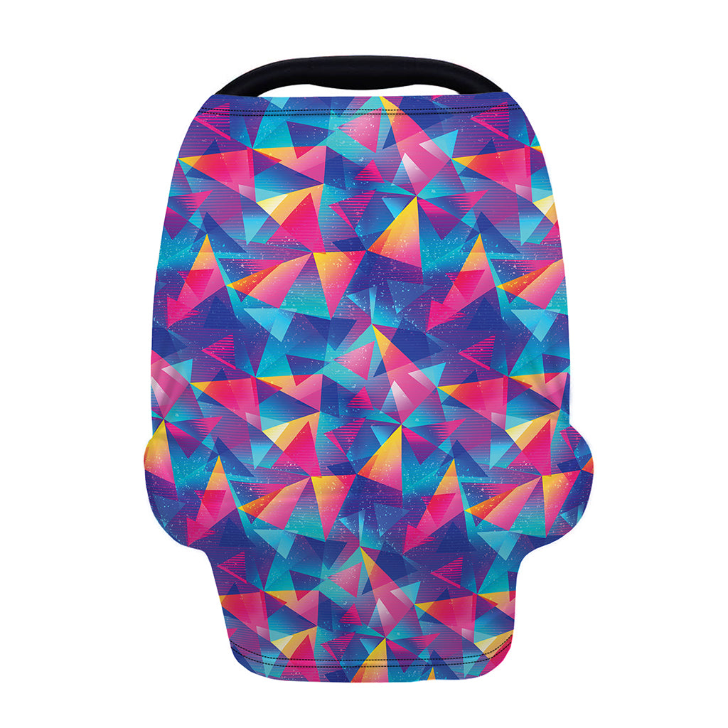 Colorful Geometric Mosaic Print Baby Seat Cover