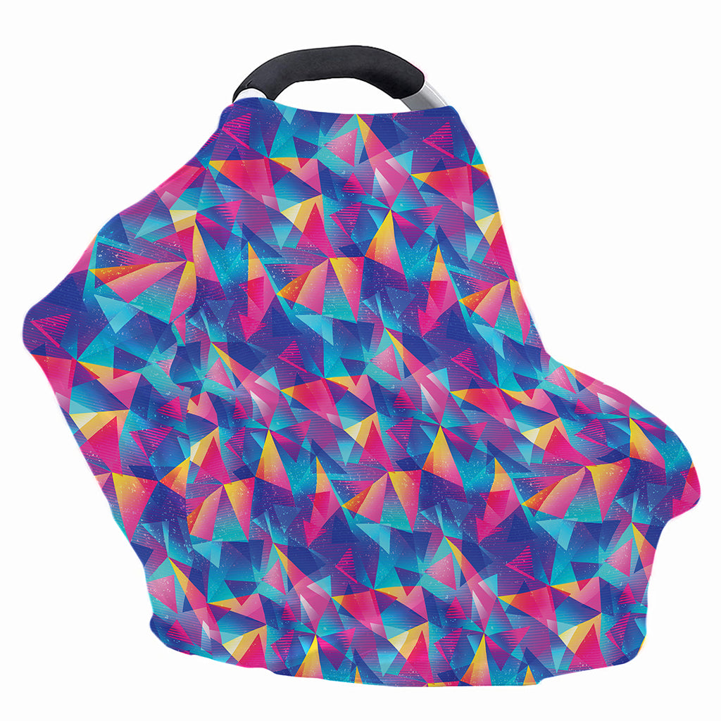 Colorful Geometric Mosaic Print Baby Seat Cover