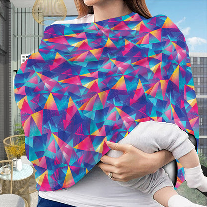 Colorful Geometric Mosaic Print Baby Seat Cover