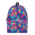 Colorful Geometric Mosaic Print School Backpack
