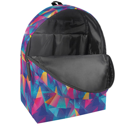 Colorful Geometric Mosaic Print Backpack