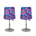 Colorful Geometric Mosaic Print Bar Stool Covers