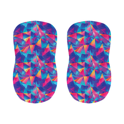 Colorful Geometric Mosaic Print Bar Stool Covers