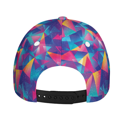 Colorful Geometric Mosaic Print Baseball Cap