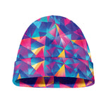 Colorful Geometric Mosaic Print Beanie