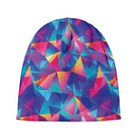 Colorful Geometric Mosaic Print Beanie