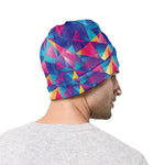 Colorful Geometric Mosaic Print Beanie