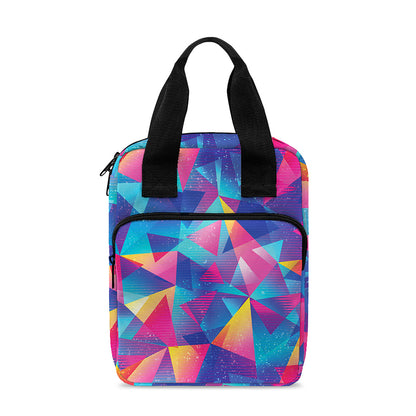 Colorful Geometric Mosaic Print Bible Tote Bag