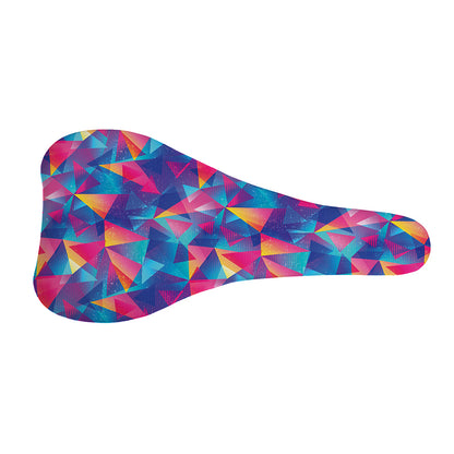 Colorful Geometric Mosaic Print Bicycle Seat Cover