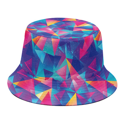 Colorful Geometric Mosaic Print Bucket Hat