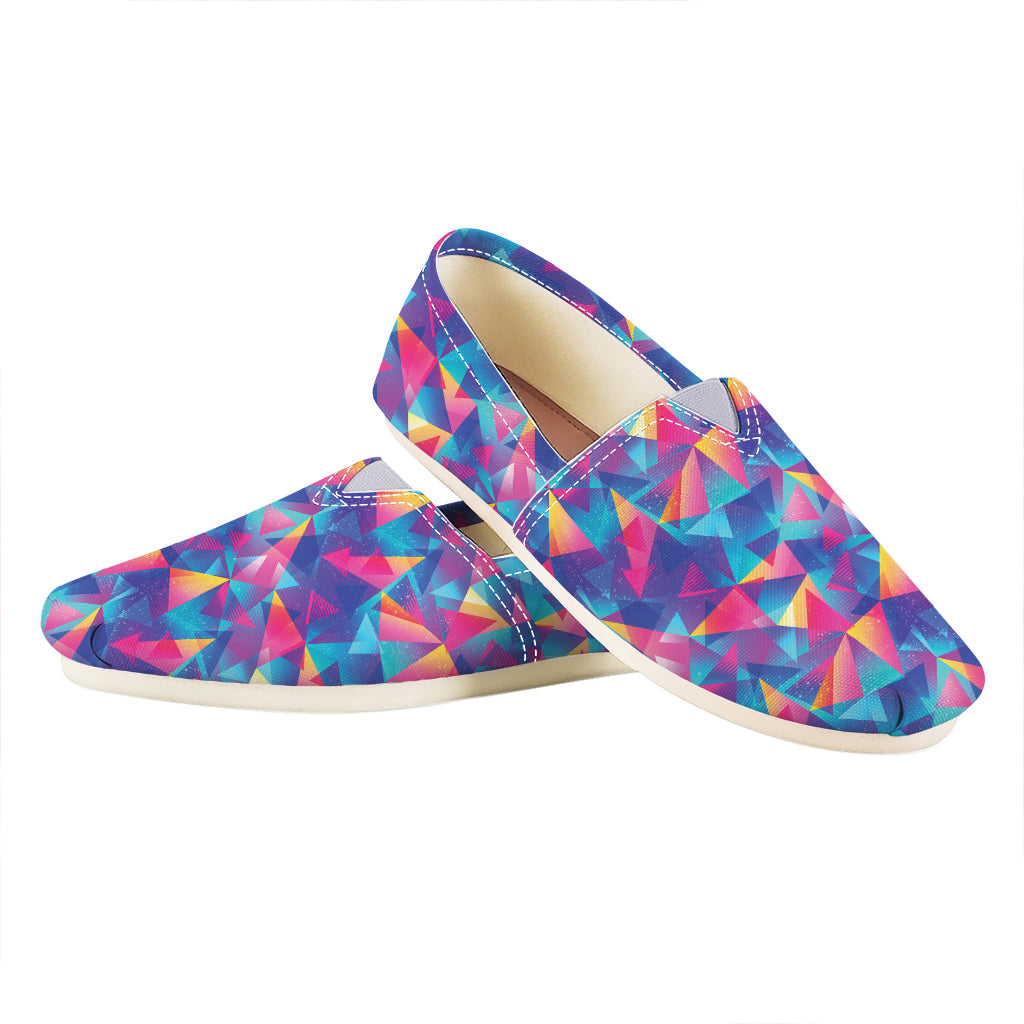 Colorful Geometric Mosaic Print Casual Shoes