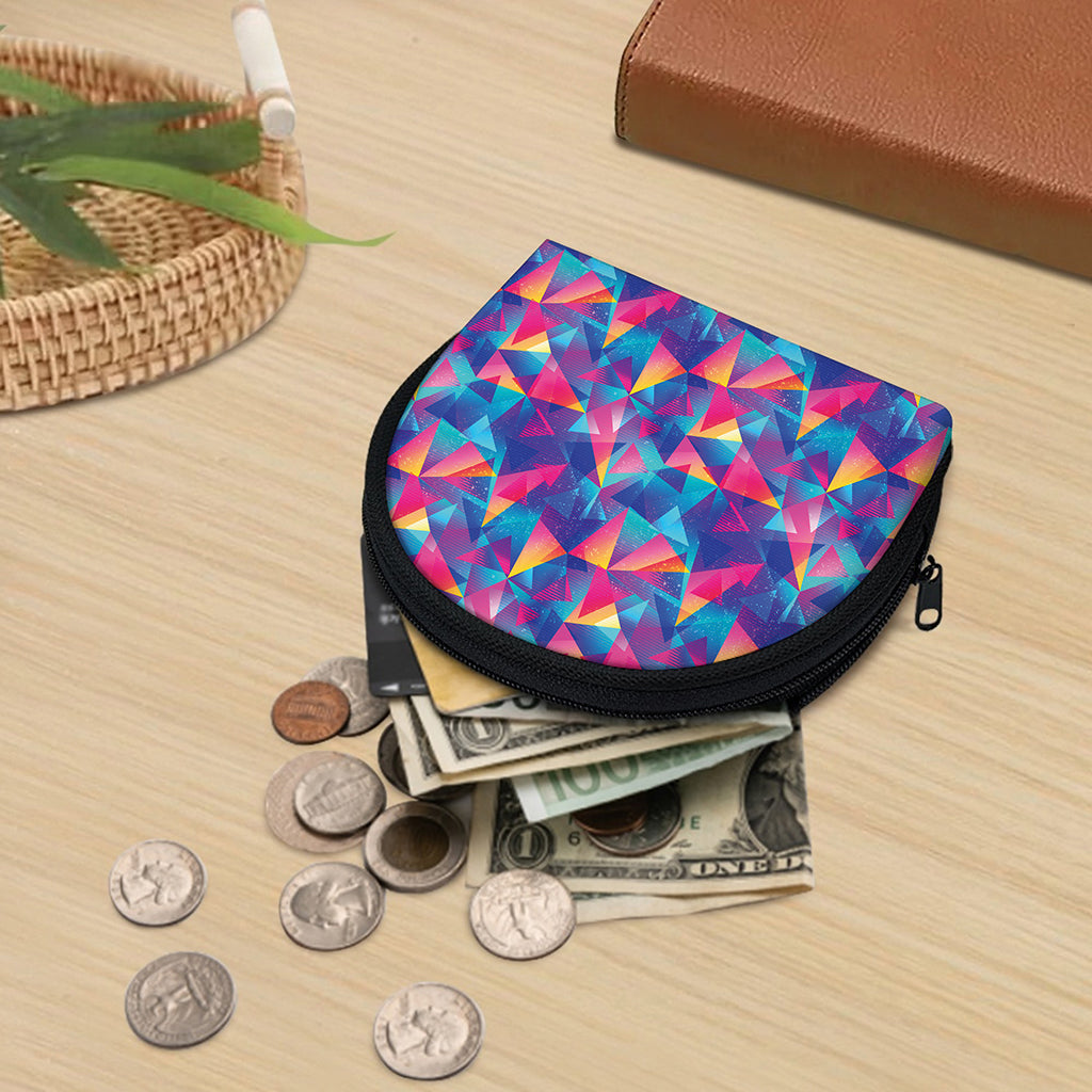 Colorful Geometric Mosaic Print Coin Purse