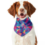 Colorful Geometric Mosaic Print Dog Bandana