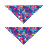 Colorful Geometric Mosaic Print Dog Bandana