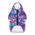 Colorful Geometric Mosaic Print Dog Zip Up Hoodie