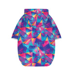 Colorful Geometric Mosaic Print Dog Zip Up Hoodie