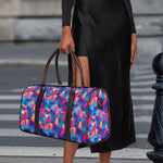 Colorful Geometric Mosaic Print Duffle Bag