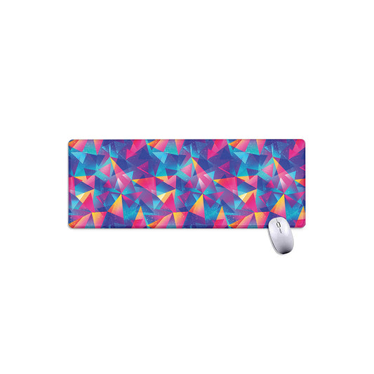 Colorful Geometric Mosaic Print Extended Mouse Pad