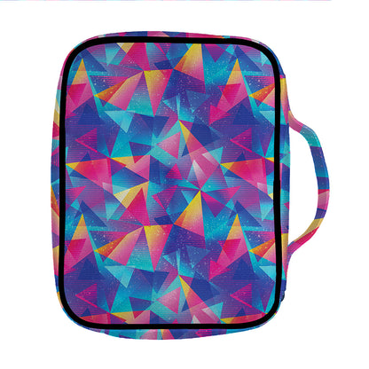 Colorful Geometric Mosaic Print Front Pocket Bible Bag