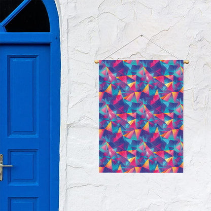 Colorful Geometric Mosaic Print Garden Flag