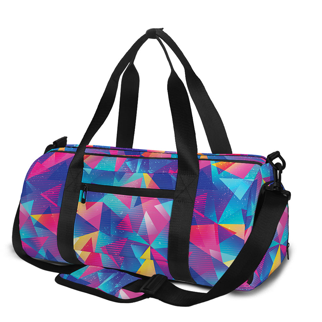 Colorful Geometric Mosaic Print Gym Bag